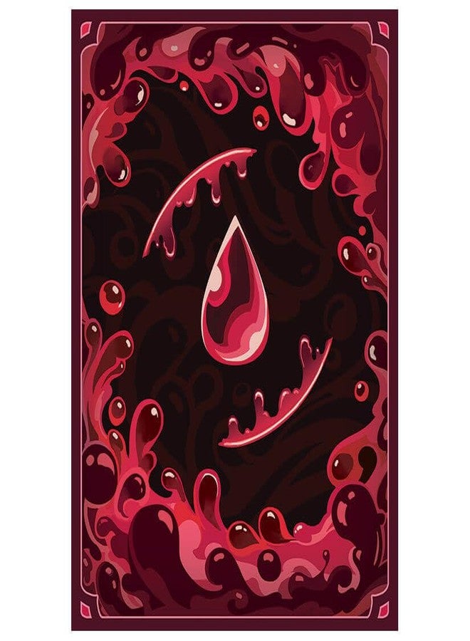 Fantasy North - Blood - Elements Series II - 100 Textured Matte TCG Card Sleeves - Fits Magic MTG Commander Pokemon and Other Card Games - Playing Card Sleeves - Image 1